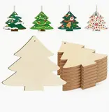 Pièces d’ornements d'arbre de Noël en bois